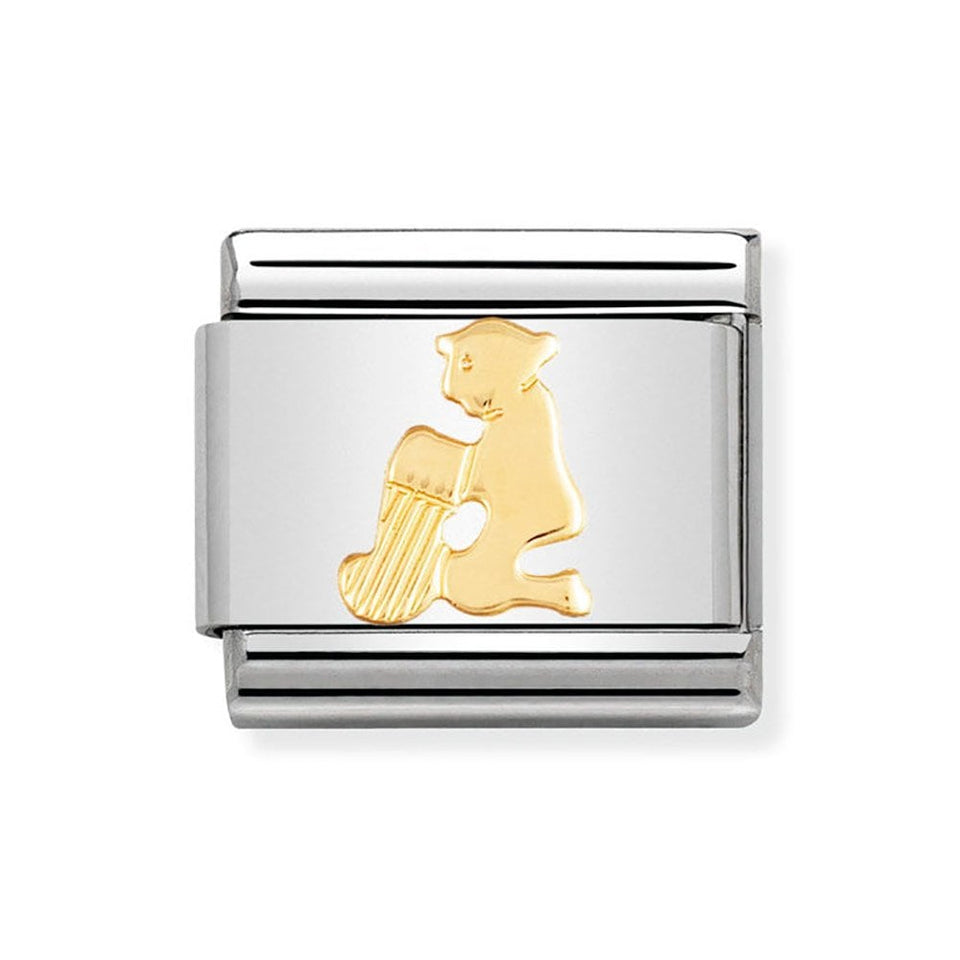 Nomination CLASSIC Gold Zodiac Aquarius Charm