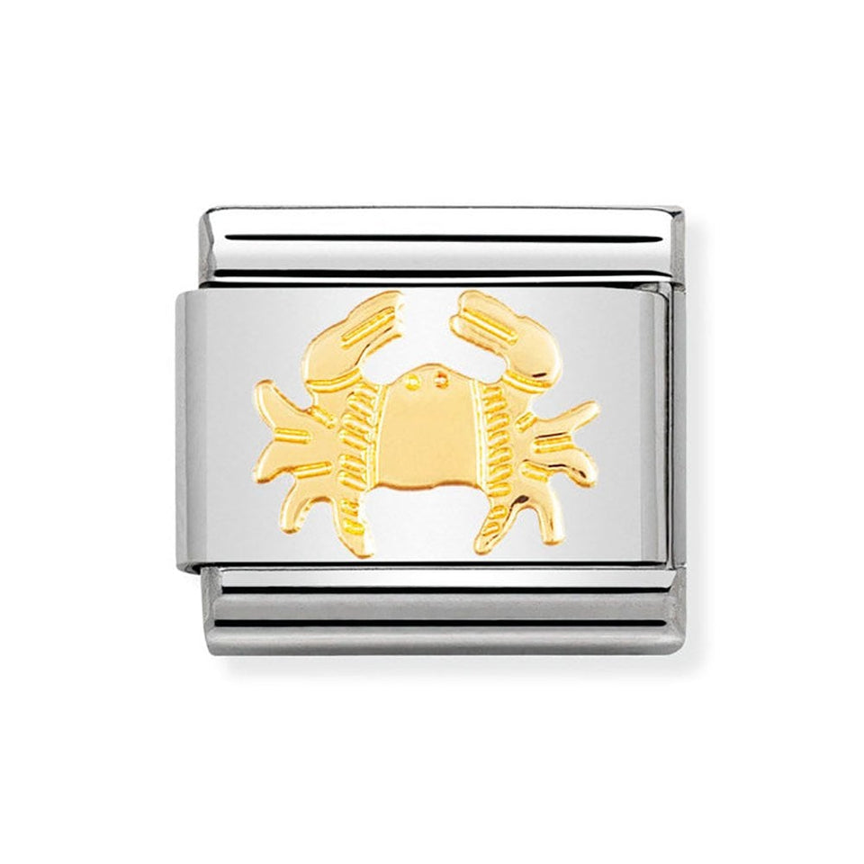 Nomination CLASSIC Gold Zodiac Cancer Charm