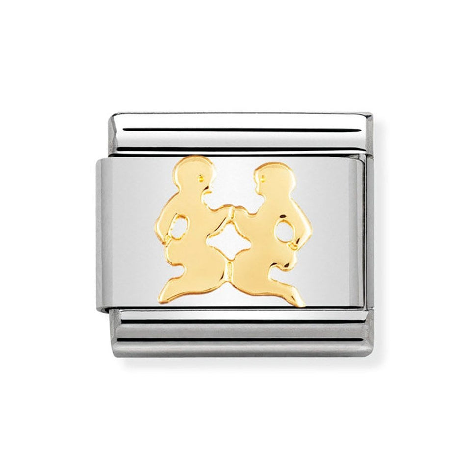 Nomination CLASSIC Gold Zodiac Gemini Charm