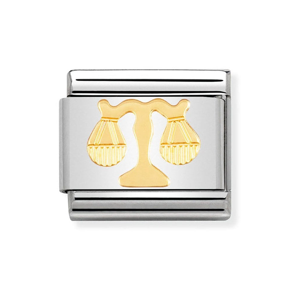 Nomination CLASSIC Gold Zodiac Libra Charm