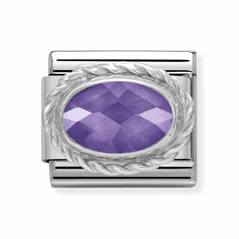 Nomination CLASSIC Purple Opal Stone Set Charm