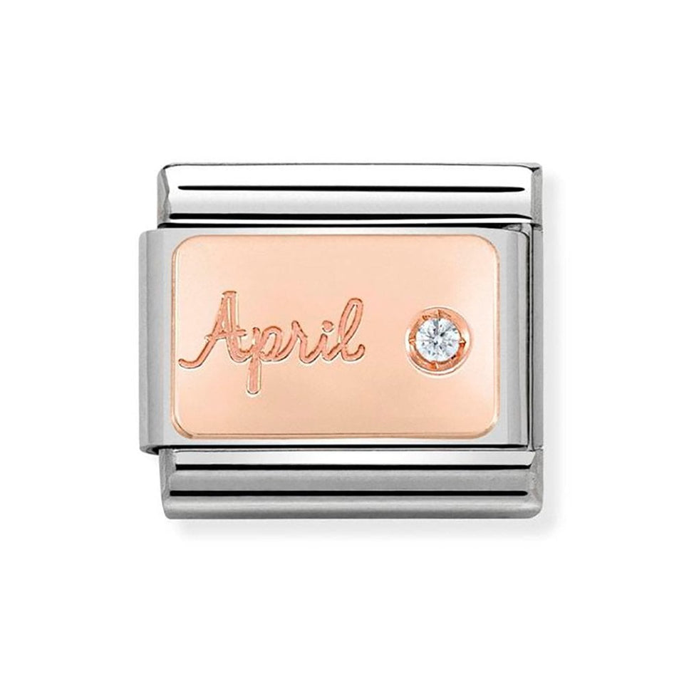 Nomination CLASSIC Rose April Diamond Charm