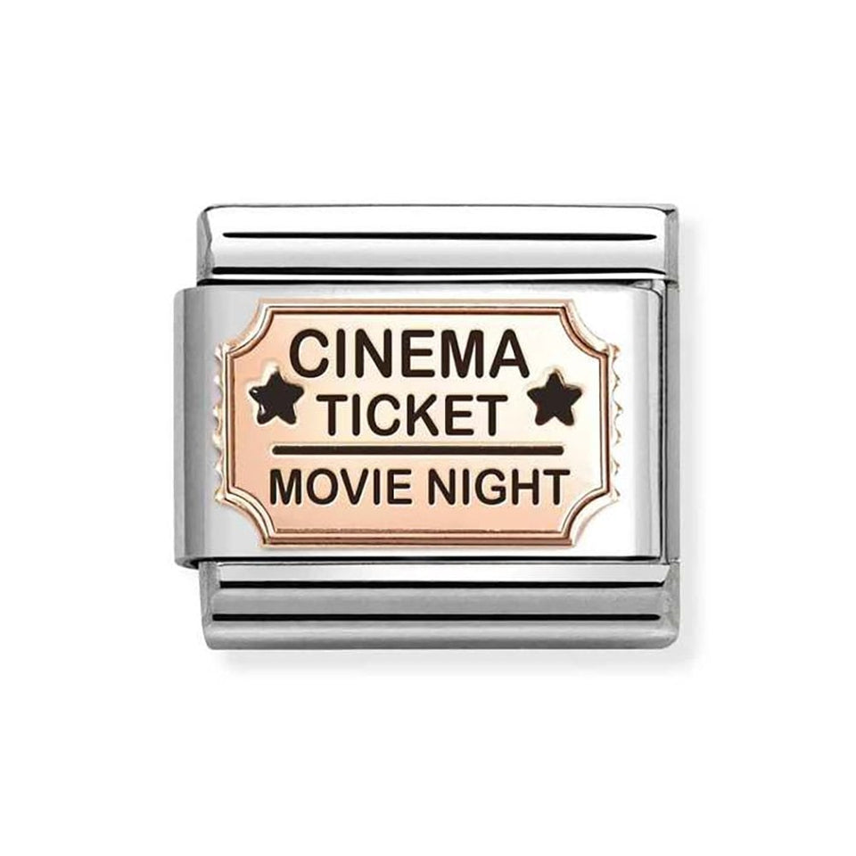 Nomination CLASSIC Rose Cinema Ticket Charm