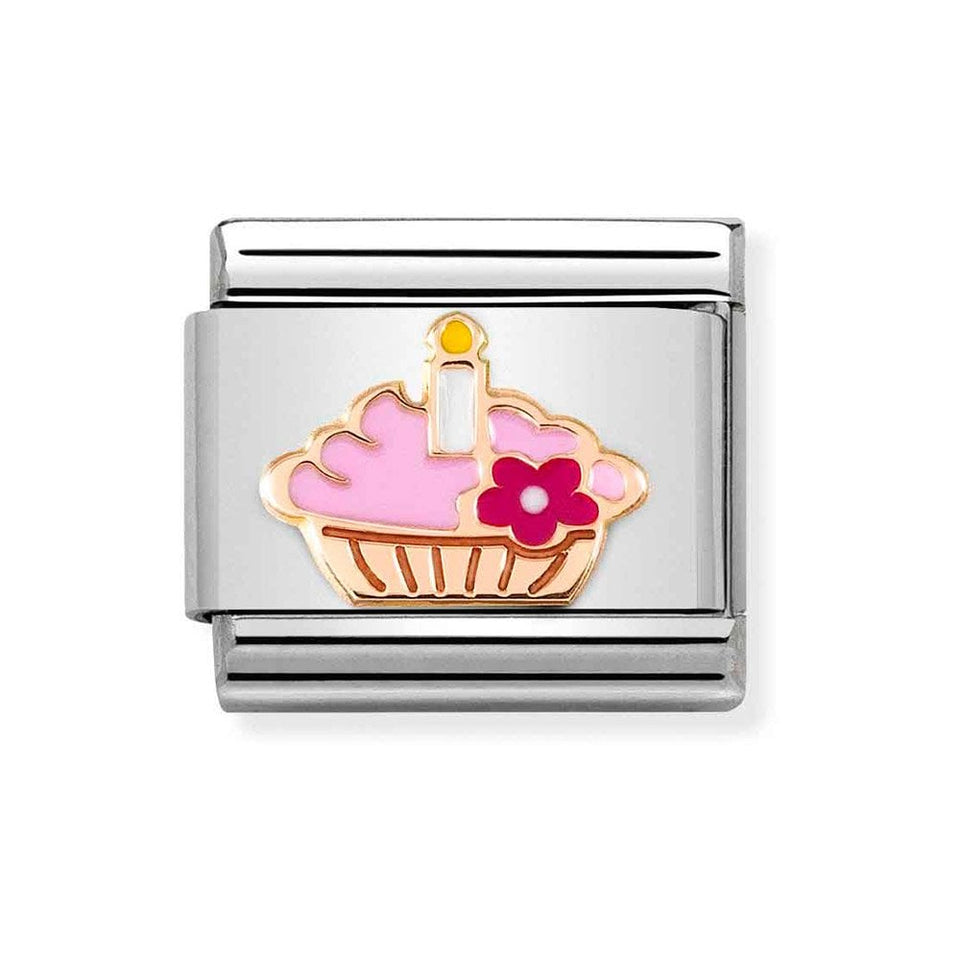 Nomination CLASSIC Rose Cupcake Charm
