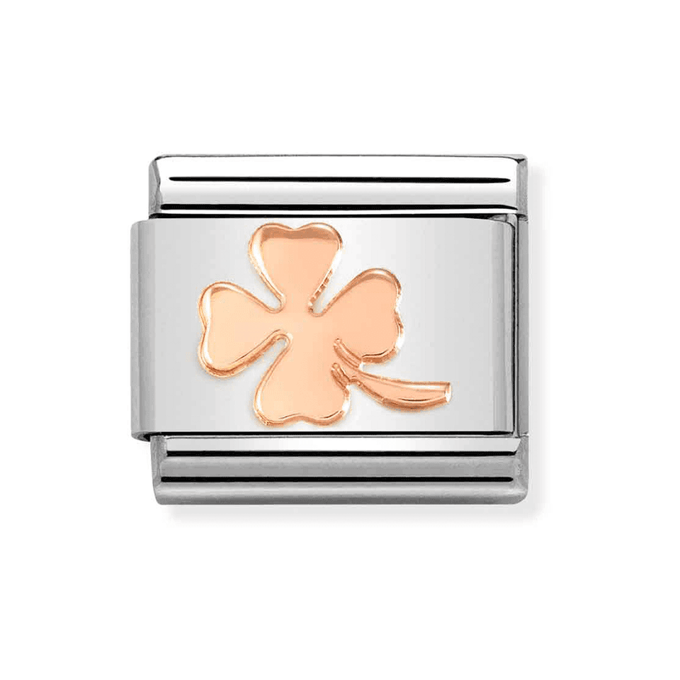 Nomination CLASSIC Rose Four-Leaf Clover Charm