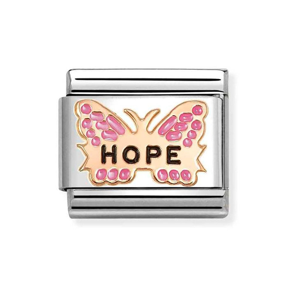 Nomination CLASSIC Rose Fuchsia 'Hope' Butterfly Charm