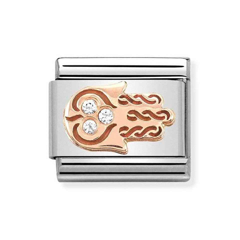 Nomination CLASSIC Rose Hand Of Fatima With Zirconia Charm