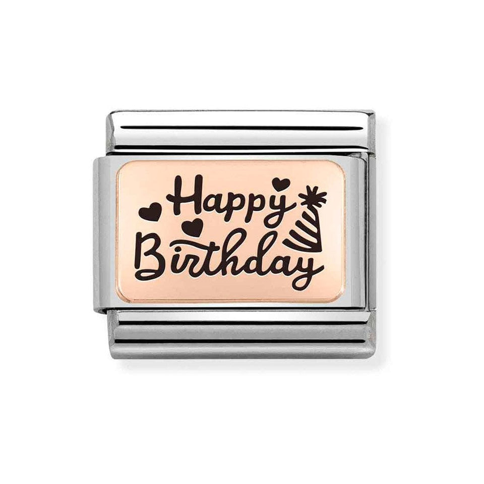 Nomination CLASSIC Rose 'HAPPY BIRTHDAY' Charm