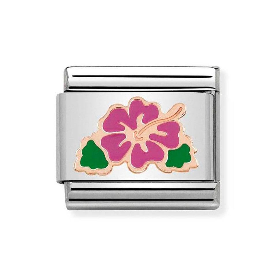 Nomination CLASSIC Rose Hibiscus Charm