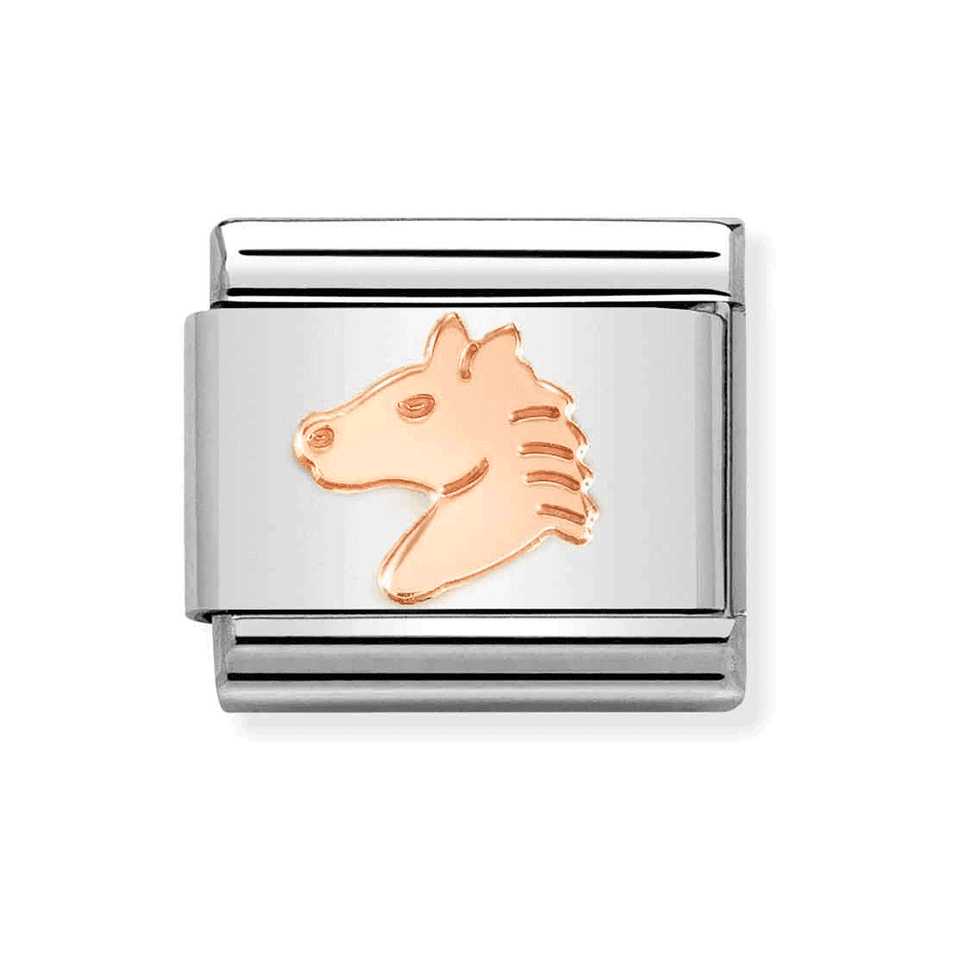 Nomination CLASSIC Rose Horse Head Charm
