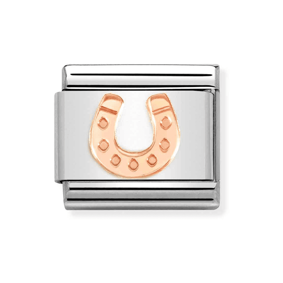 Nomination CLASSIC Rose Horseshoe Charm