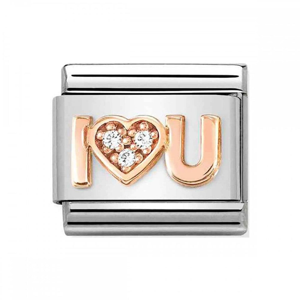 Nomination CLASSIC Rose 'I Love You' Charm