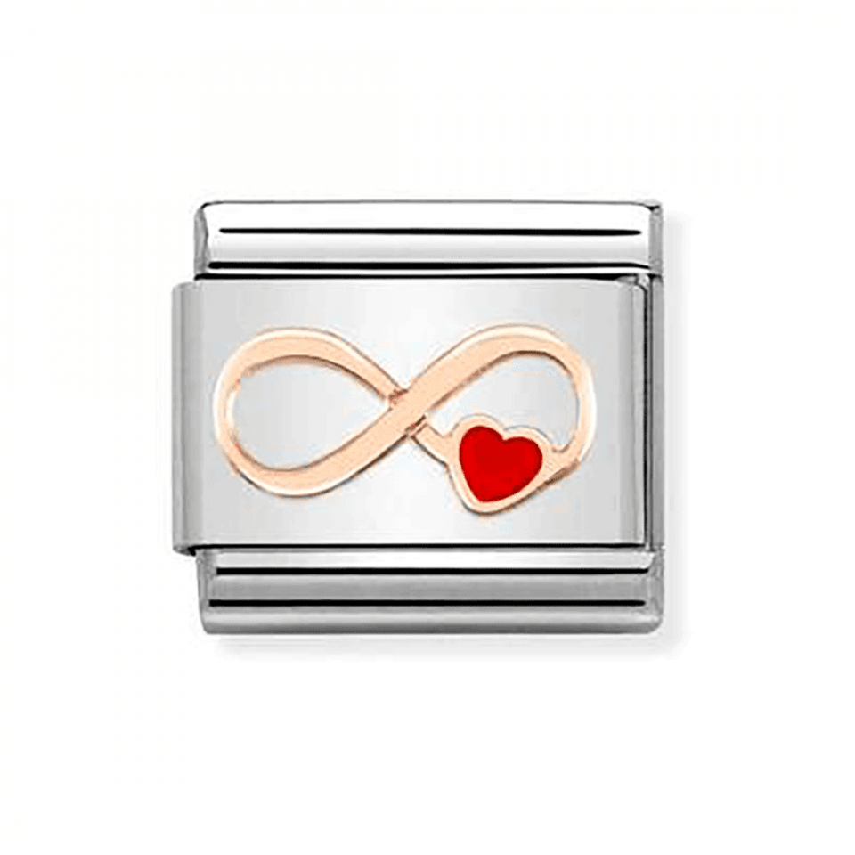 Nomination CLASSIC Rose Infinity Red Heart Charm
