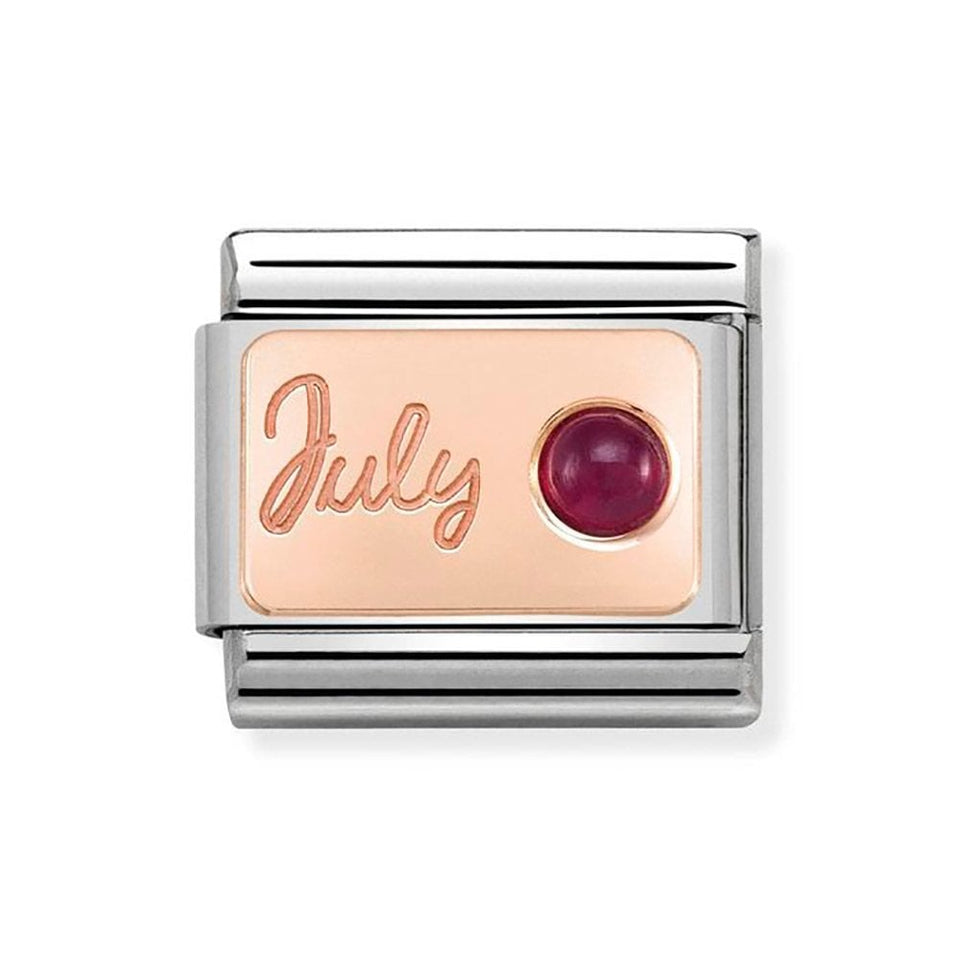 Nomination CLASSIC Rose July Ruby Charm