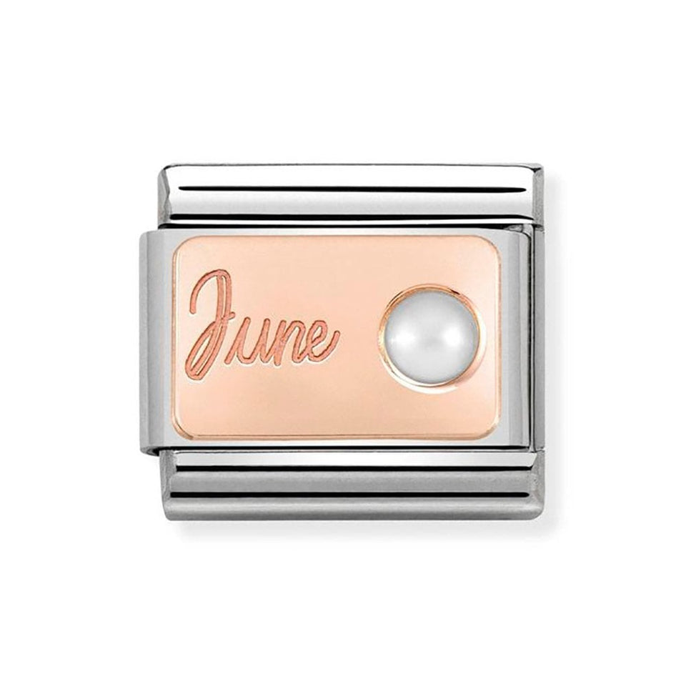 Nomination CLASSIC Rose June White Pearl Charm