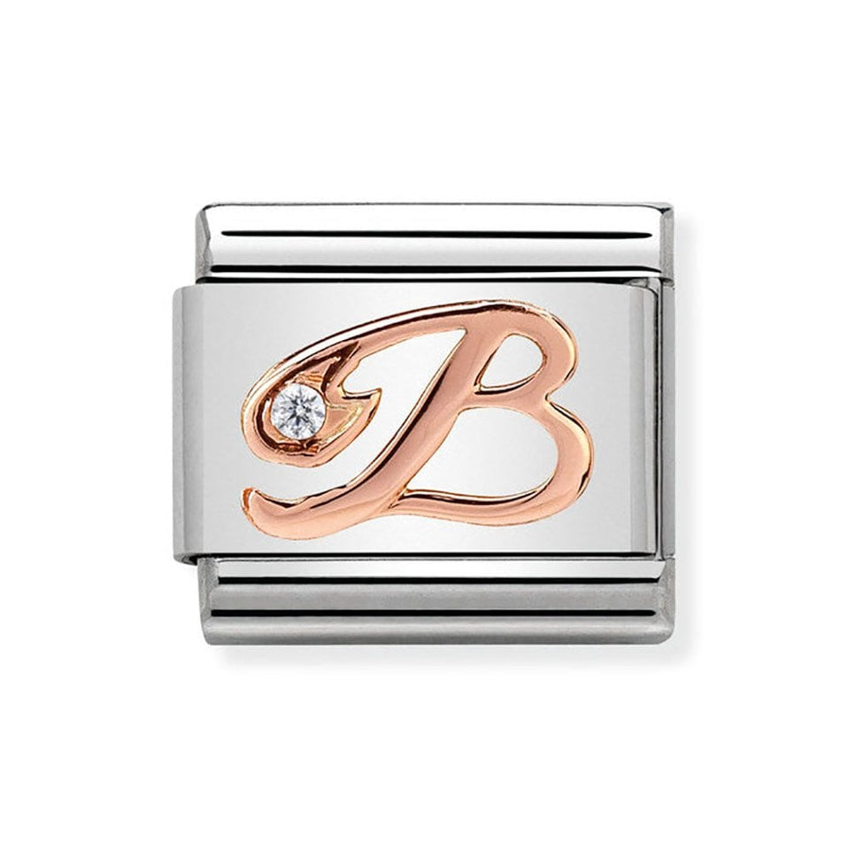 Nomination CLASSIC Rose Letter 'B' Charm