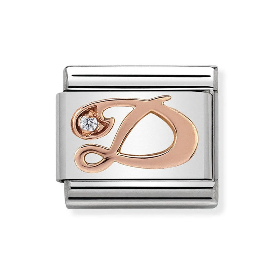 Nomination CLASSIC Rose Letter 'D' Charm