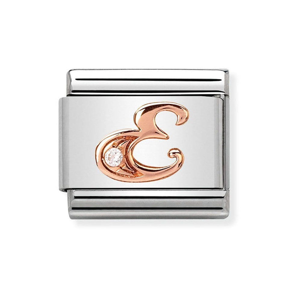 Nomination CLASSIC Rose Letter 'E' Charm