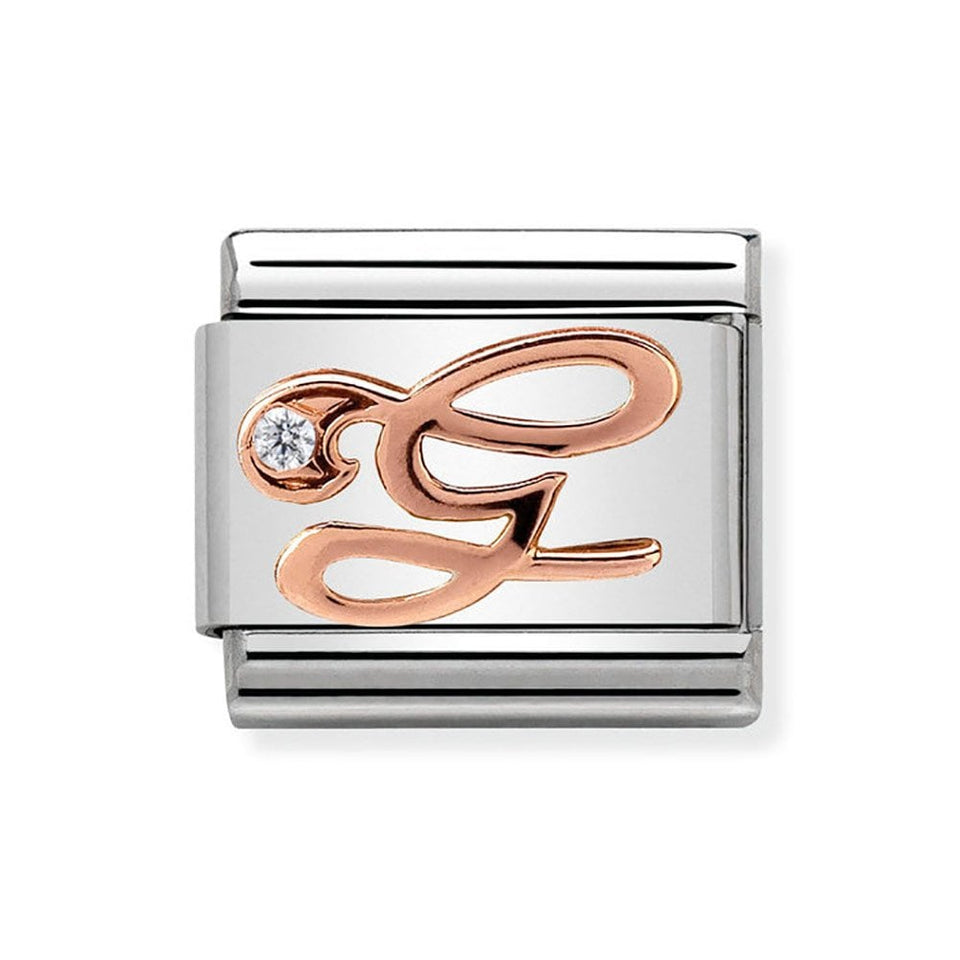 Nomination CLASSIC Rose Letter 'G' Charm