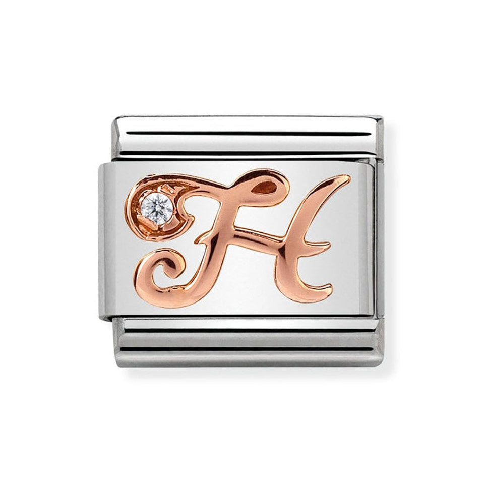 Nomination CLASSIC Rose Letter 'H' Charm