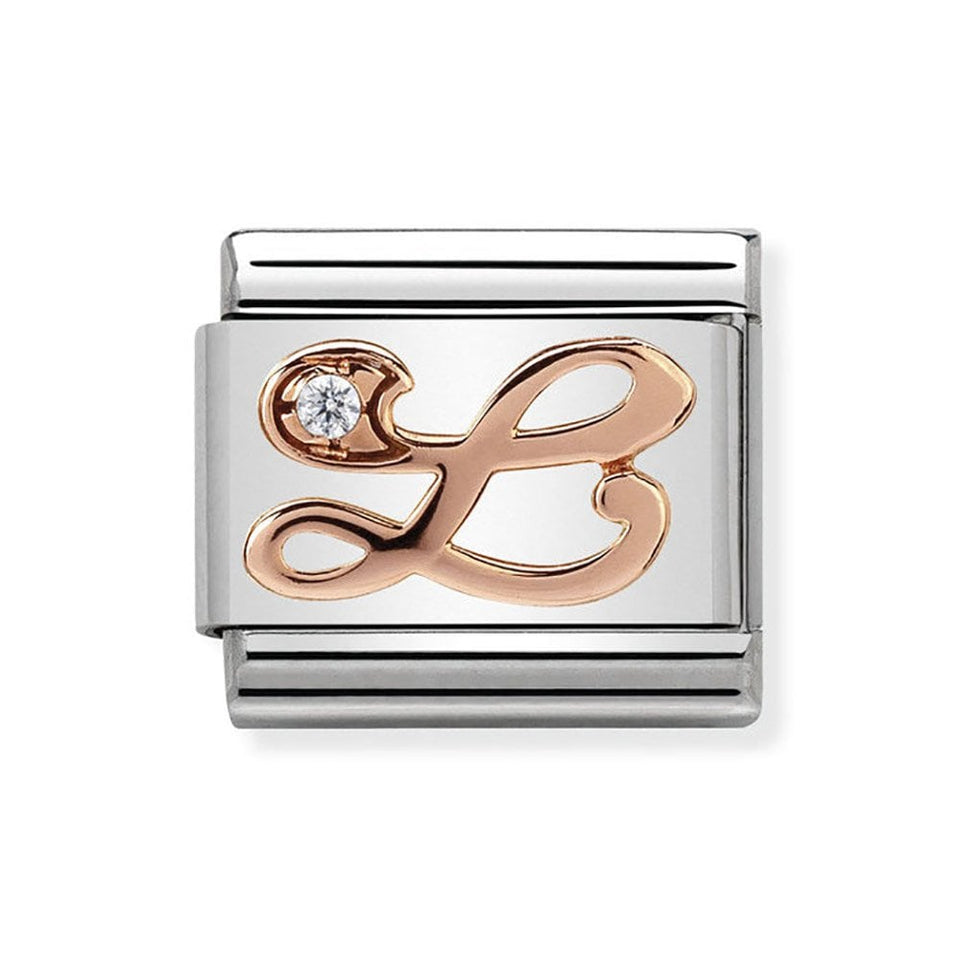 Nomination CLASSIC Rose Letter 'L' Charm