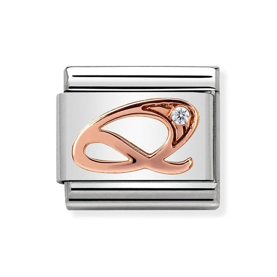 Nomination CLASSIC Rose Letter 'Q' Charm