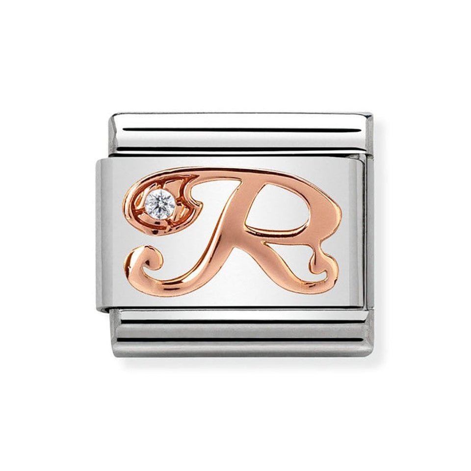 Nomination CLASSIC Rose Letter 'R' Charm