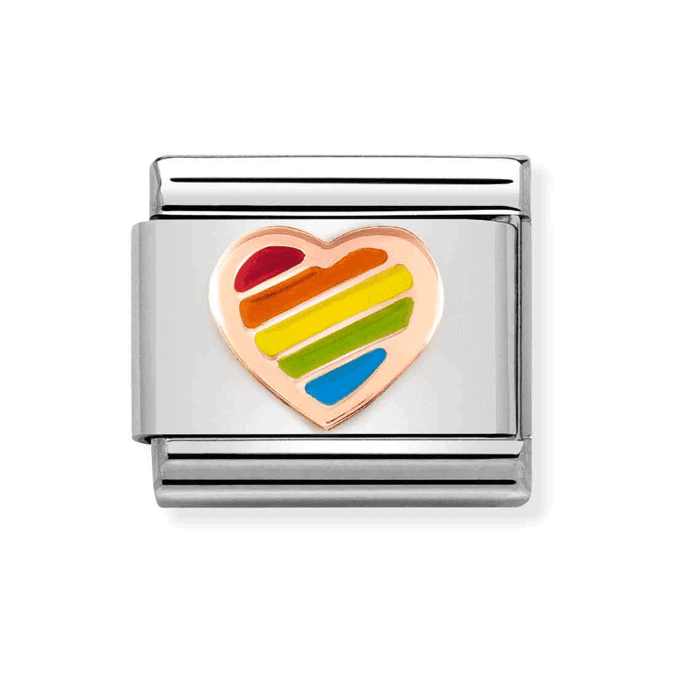 Nomination CLASSIC Rose Mixed Coloured Heart Charm