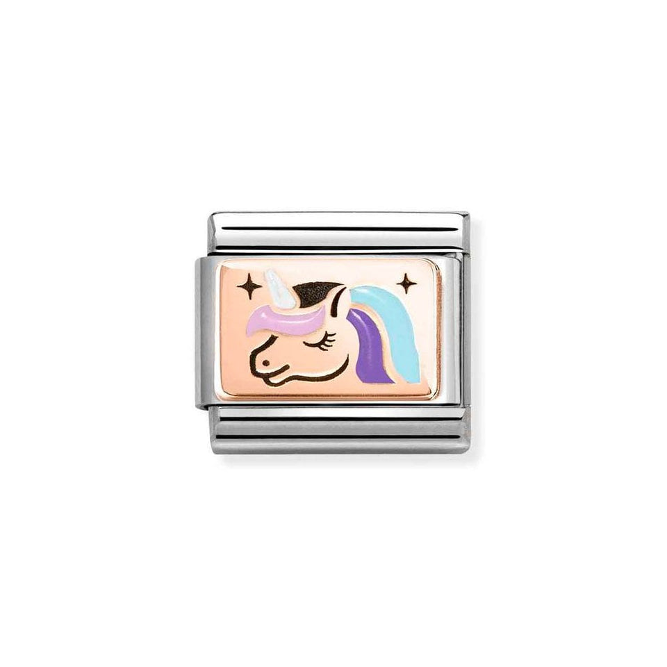 Nomination CLASSIC Rose Multicolour Unicorn Charm