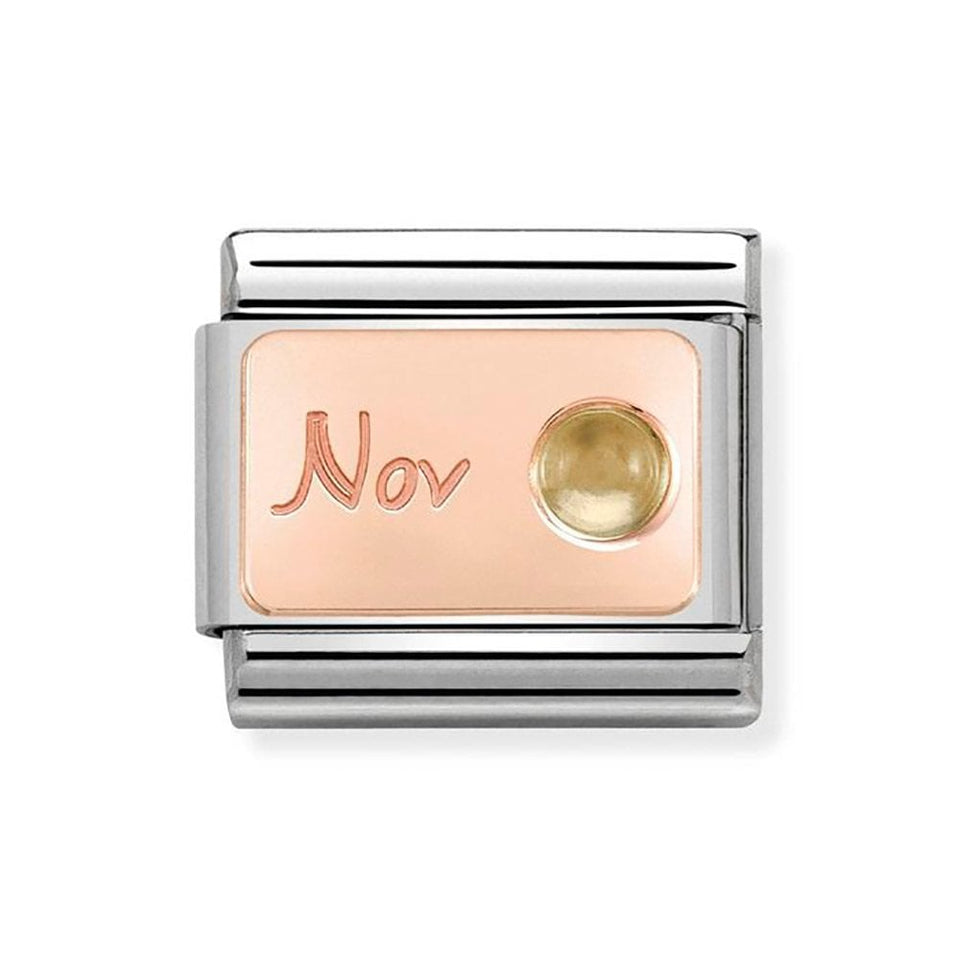 Nomination CLASSIC Rose November Citrine Charm