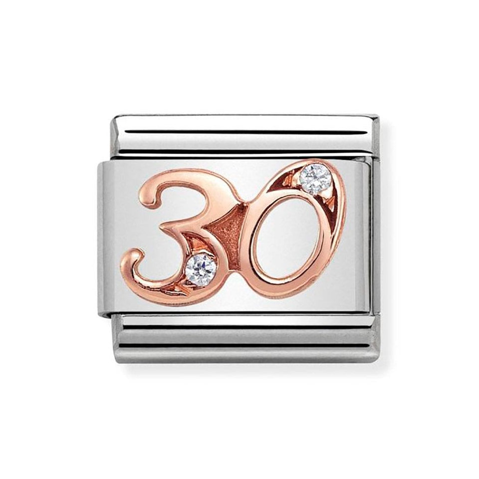 Nomination CLASSIC Rose Number '30' Charm