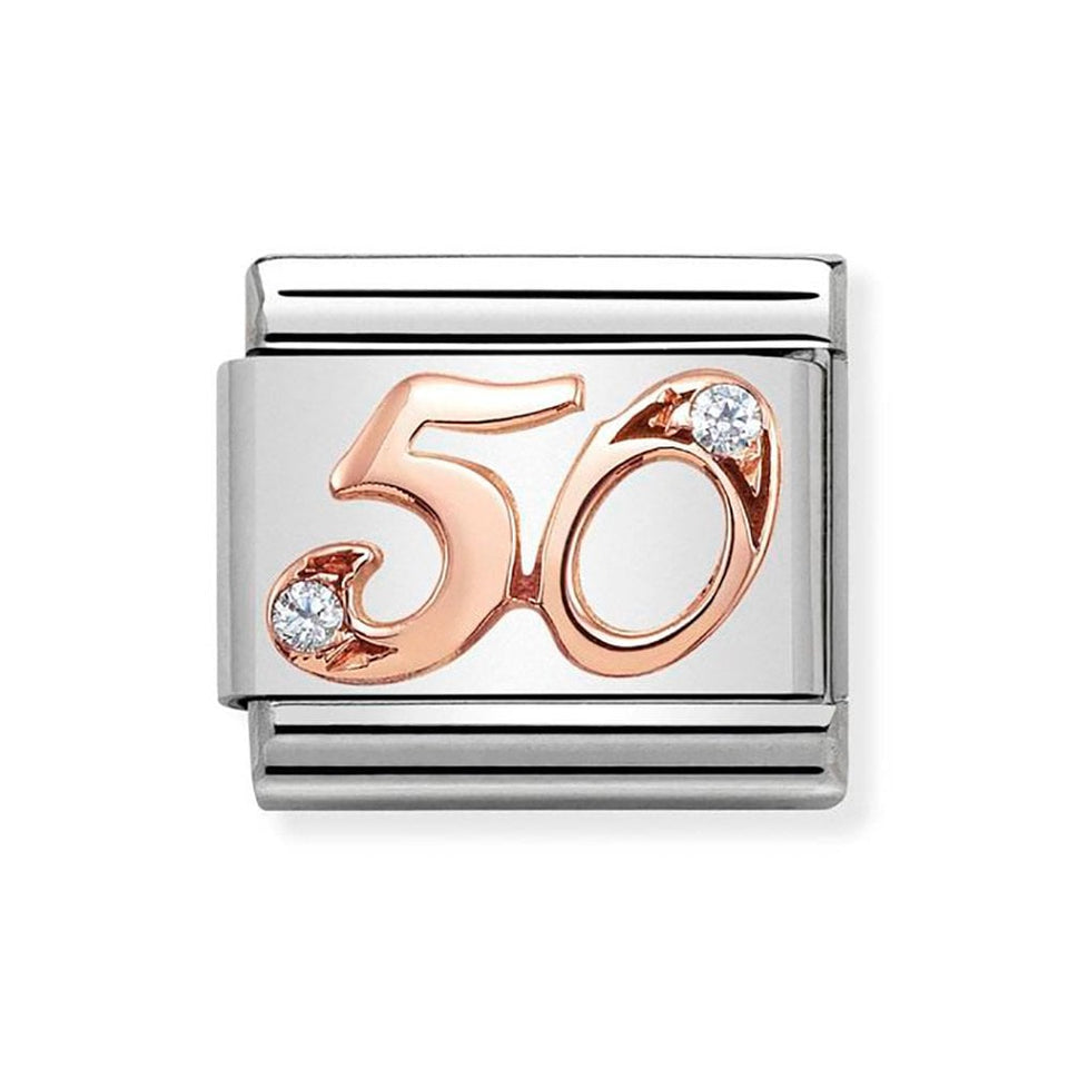 Nomination CLASSIC Rose Number '50' Charm