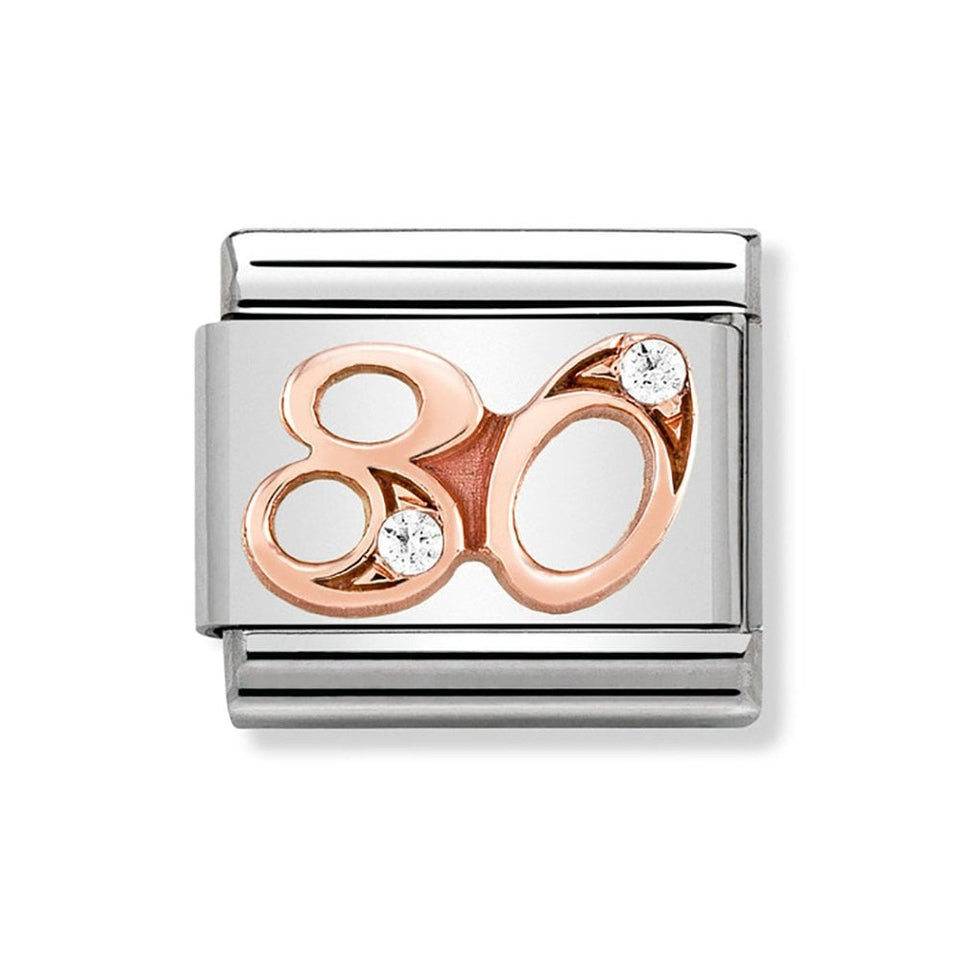 Nomination CLASSIC Rose Number '80' Charm