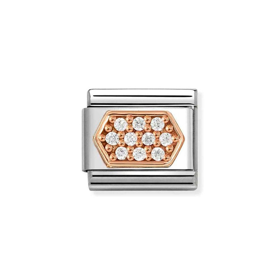 Nomination CLASSIC Rose Pave Hexaganol Charm
