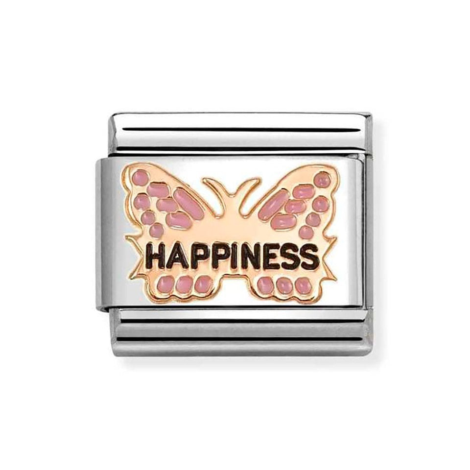 Nomination CLASSIC Rose Pink 'Happiness' Buterfly Charm