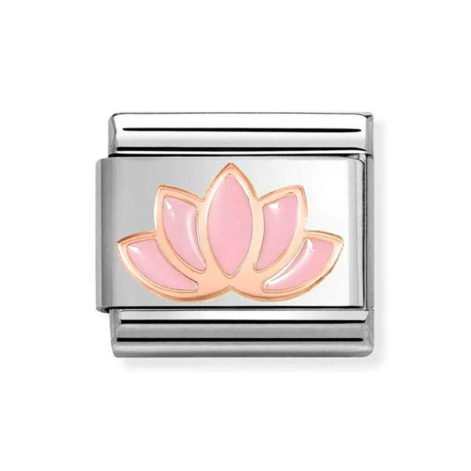 Nomination CLASSIC Rose Pink Lotus Flower Charm