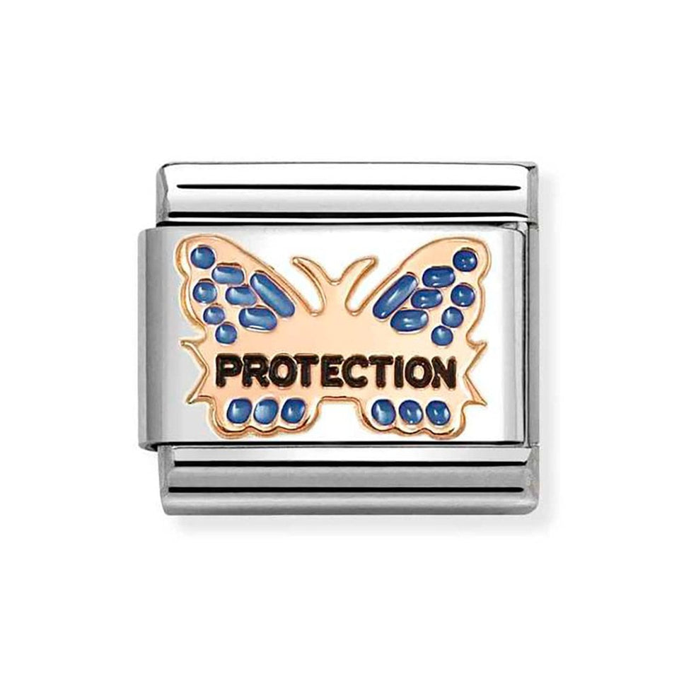 Nomination CLASSIC Rose 'Protection' Blue Butterfly Charm
