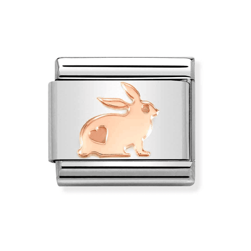 Nomination CLASSIC Rose Rabbit Charm