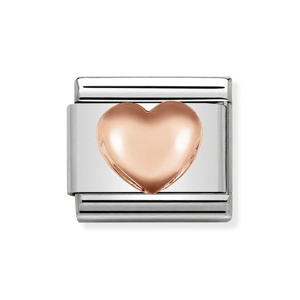 Nomination CLASSIC Rose Raised Heart Charm