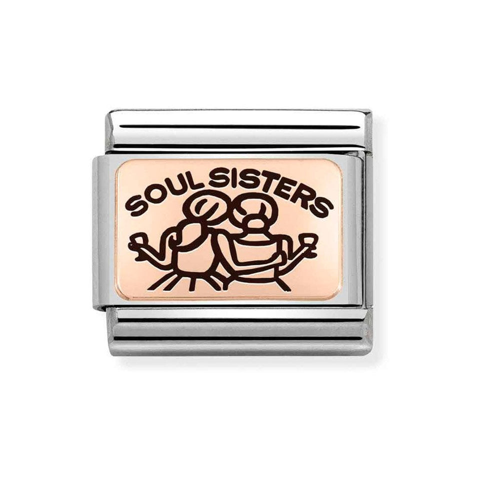 Nomination CLASSIC Rose 'SOUL SISTERS' Charm