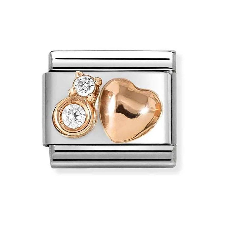 Nomination CLASSIC Rose Star with CZ Charm
