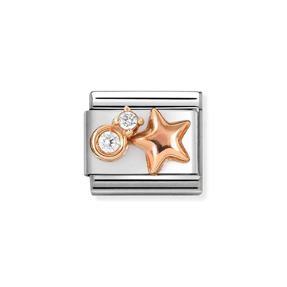 Nomination CLASSIC Rose Star with Two Stones Charm