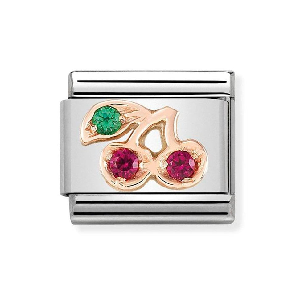 Nomination CLASSIC Rose Stone Set Cherry Charm