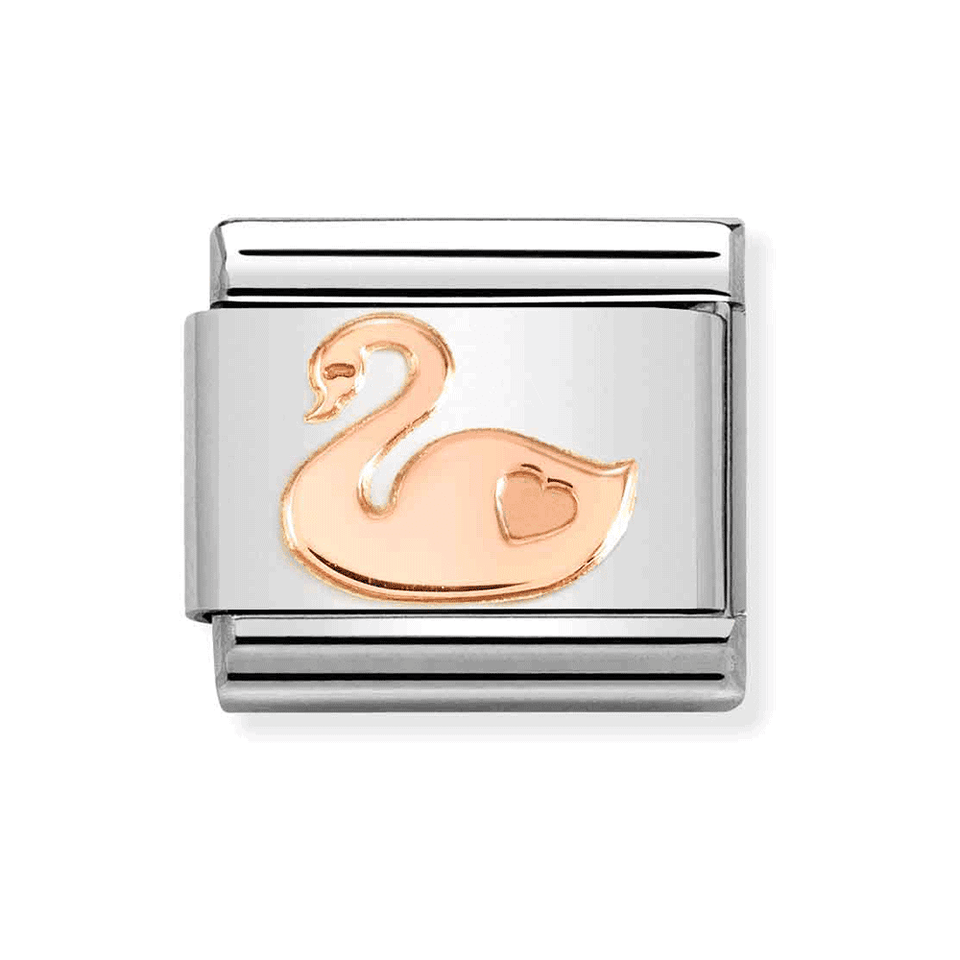 Nomination CLASSIC Rose Swan Charm