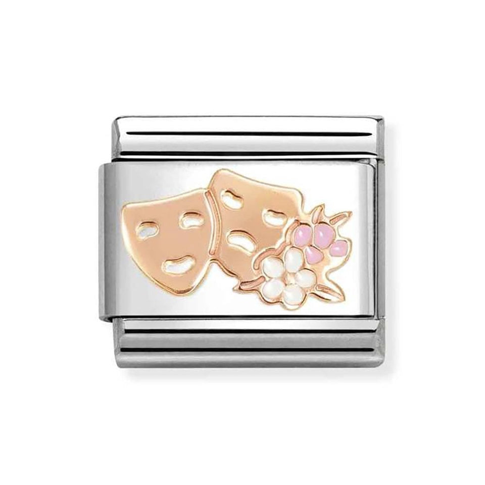 Nomination CLASSIC Rose Theatre Masks Charm