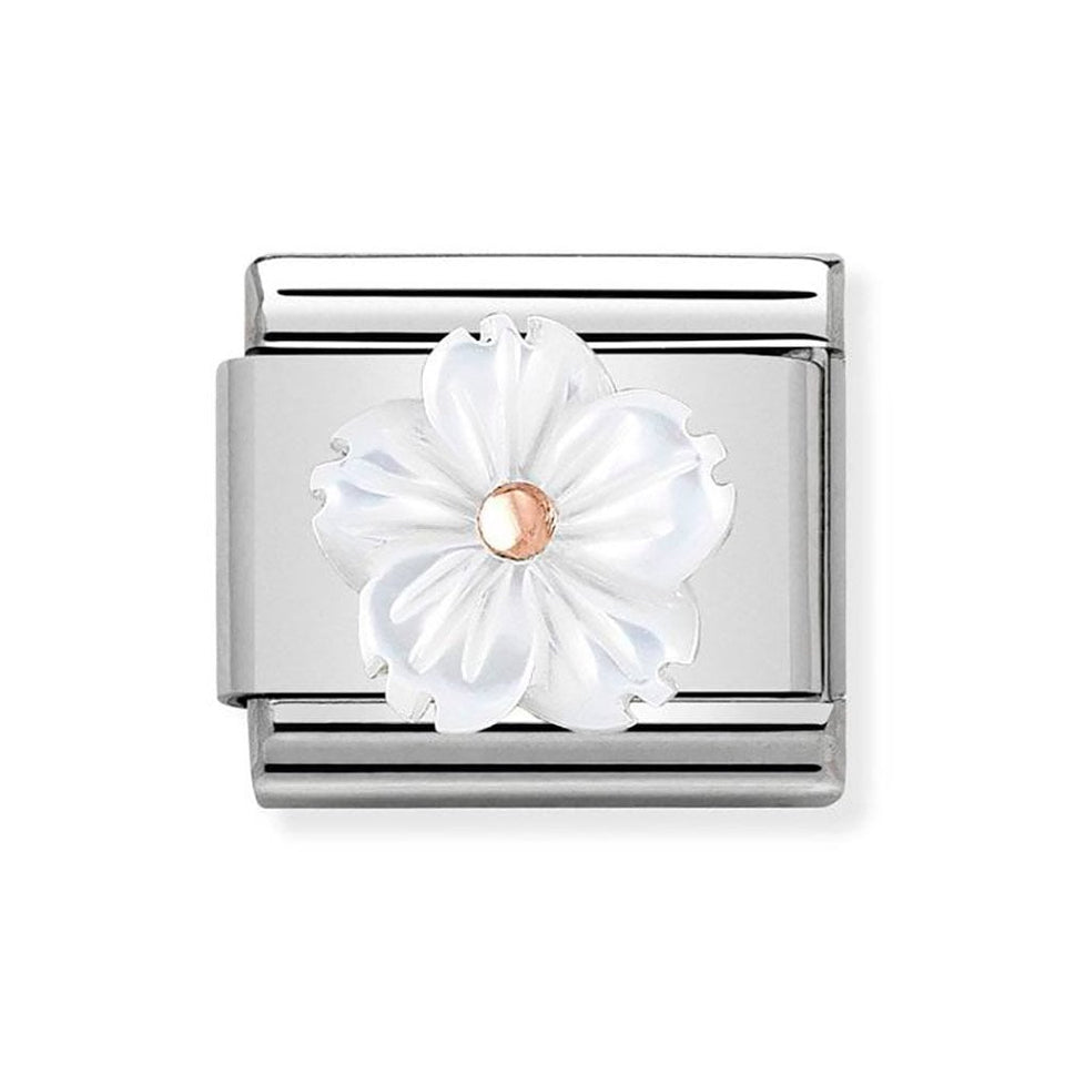 Nomination CLASSIC Rose White Flower Charm