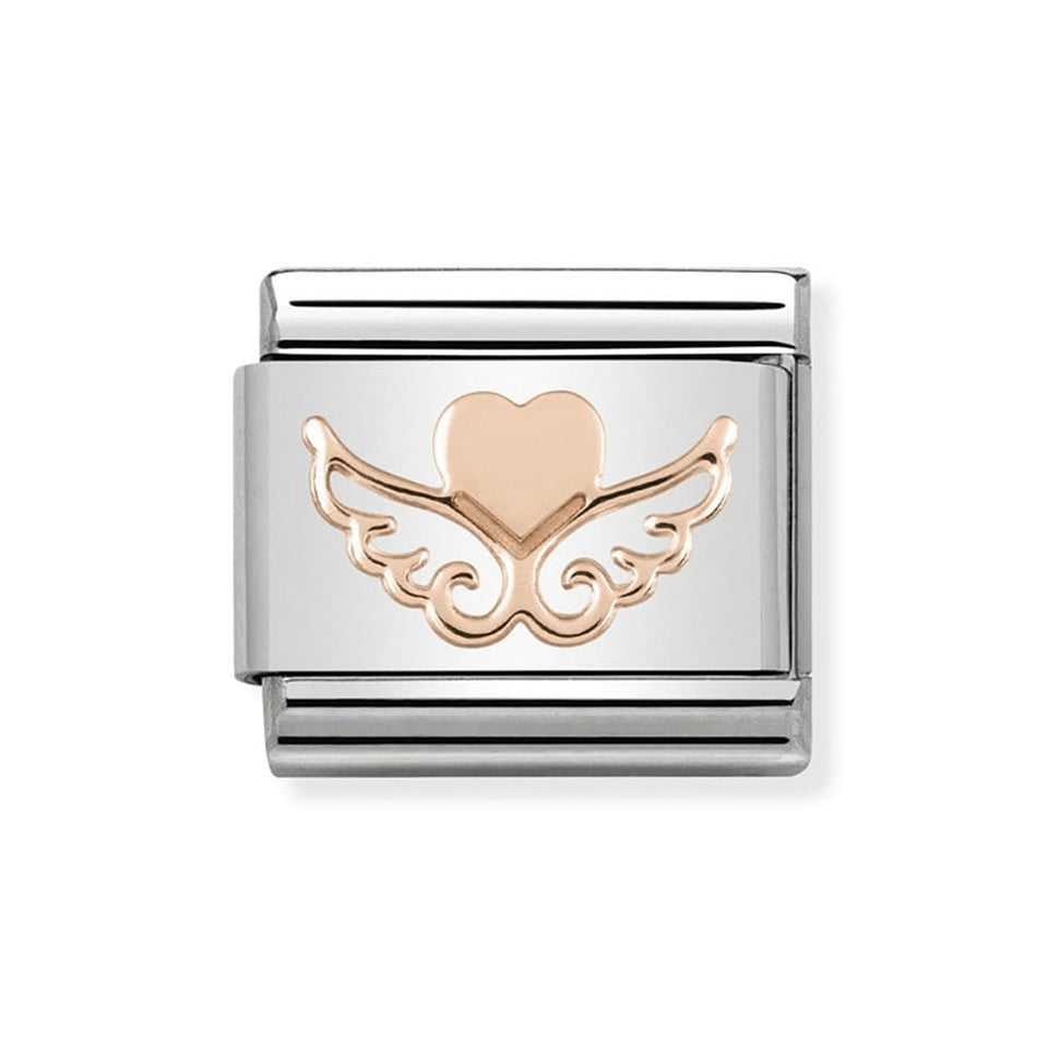 Nomination CLASSIC Rose Winged Heart Charm