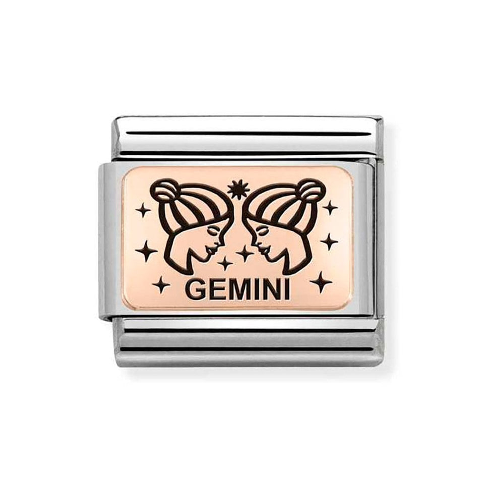Nomination CLASSIC Rose Zodiac Gemini Charm
