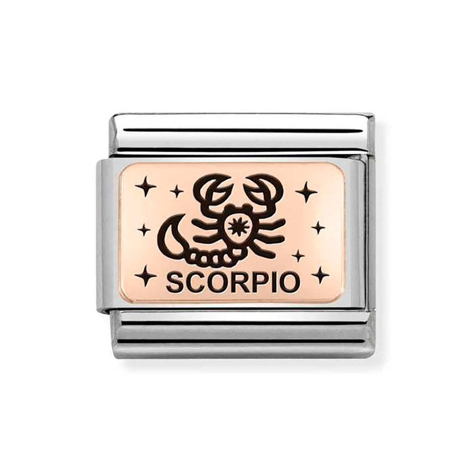 Nomination CLASSIC Rose Zodiac Scorpio Charm