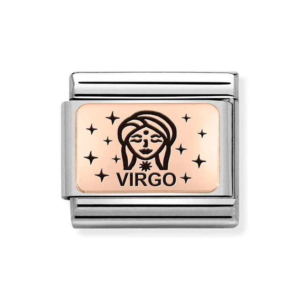 Nomination CLASSIC Rose Zodiac Virgo Charm
